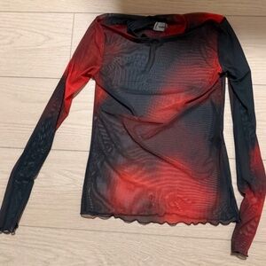 Serapis SSENSE Exclusive Orange & Black Lava Long Sleeve T-Shirt